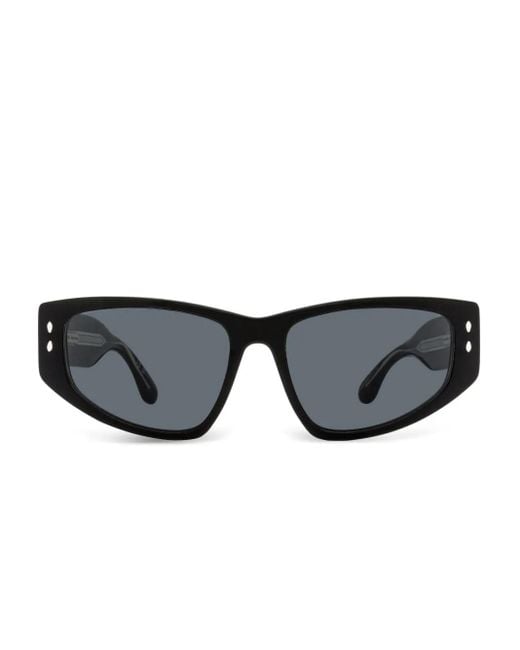 Gafas de sol con montura rectangular Isabel Marant de color Black