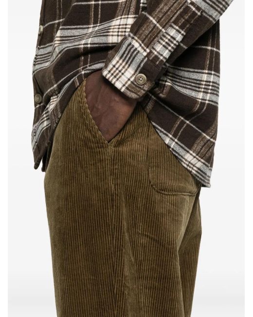Les Deux Green Corduroy Pocket Pants for men