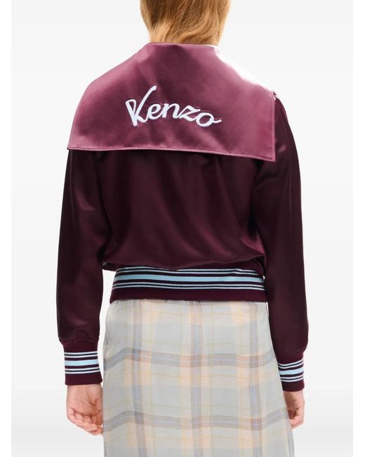 KENZO Purple Varsity Bomber Jacket