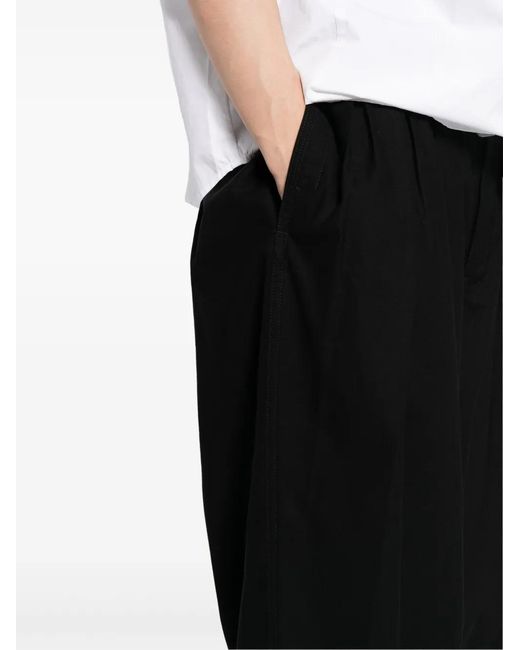 Yohji Yamamoto Black Standard 12Tucks Trousers for men
