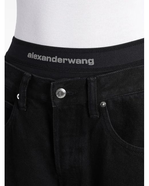 Alexander Wang Black Pre-Styled Mid-Rise Jeans