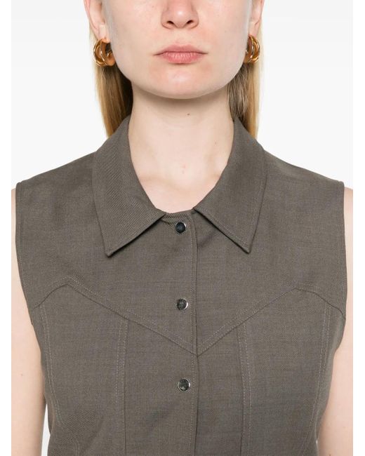 IRO Gray Olissa Top