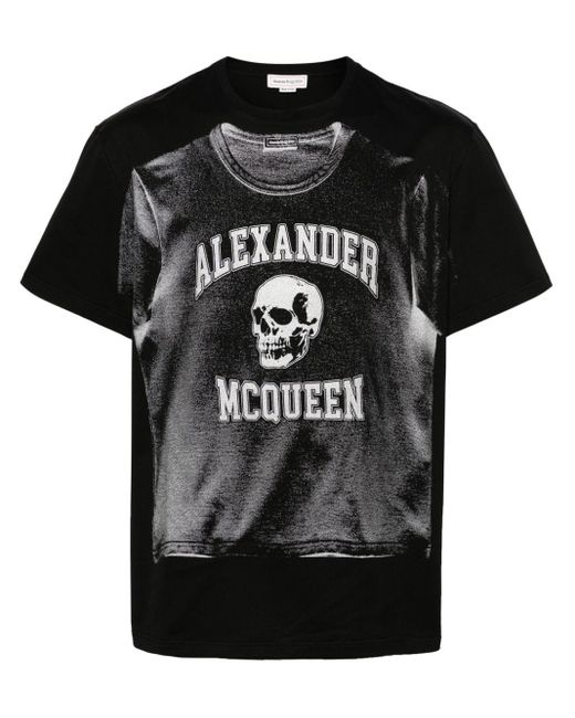 Alexander McQueen T-Shirt mit grafischem Print in Black für Herren