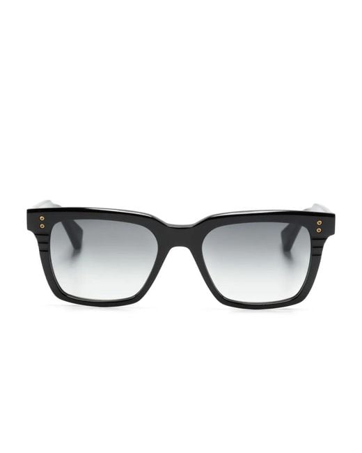 Dita Eyewear Black Sequoia Square-Frame Sunglasses