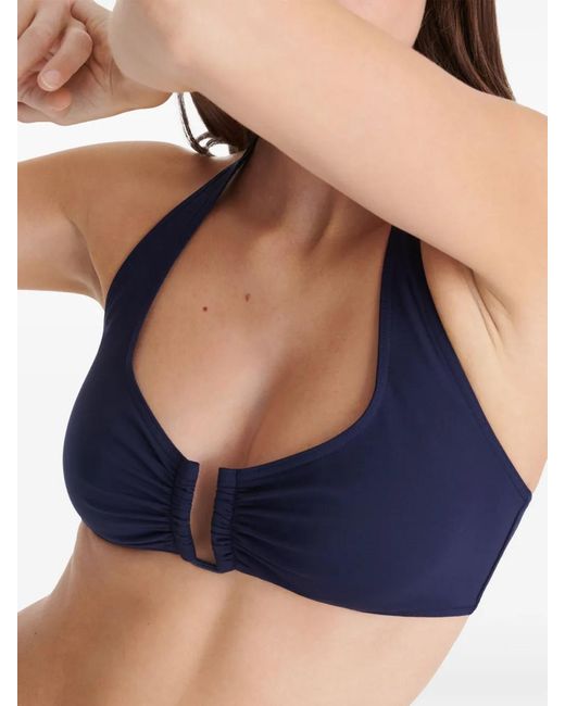 Top De Bikini Dédicace Eres de color Blue