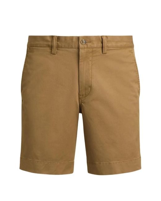 Polo Ralph Lauren Natural Buttoned Chino Short for men