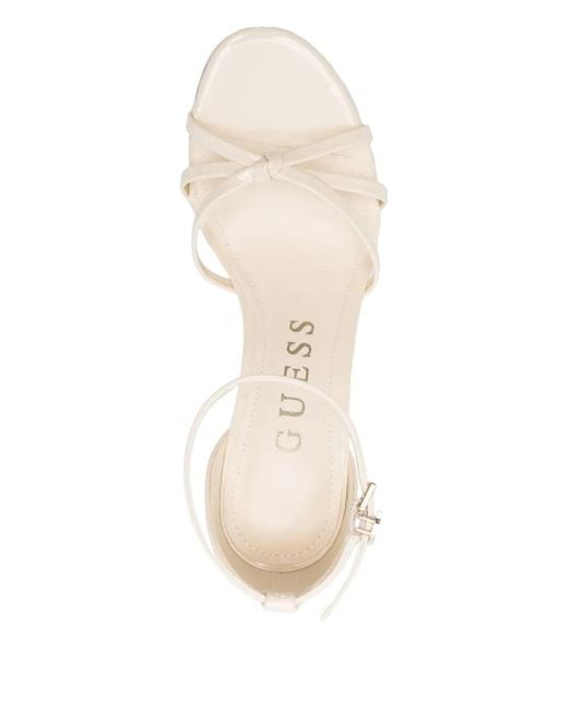 Guess White 100Mm Spring Sandals
