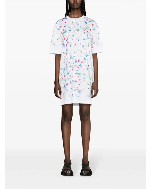 Marni Blue Dress Flowers