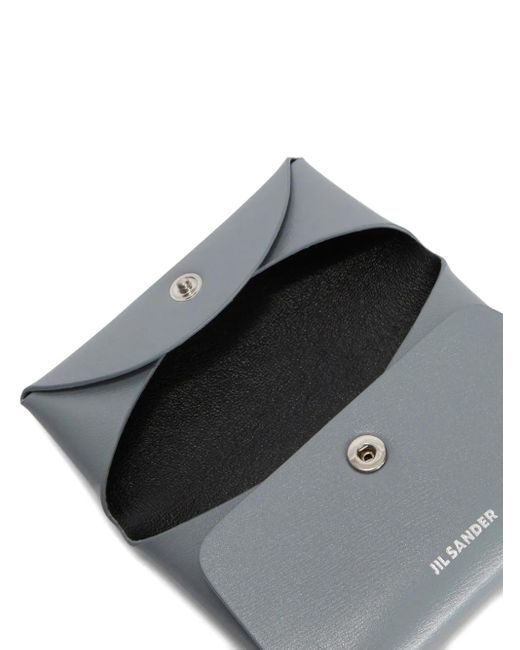 Jil Sander Gray Leather Coin Purse