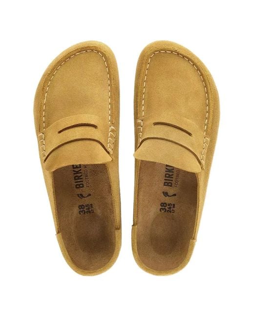 Birkenstock Natural Mules Naples Compensées