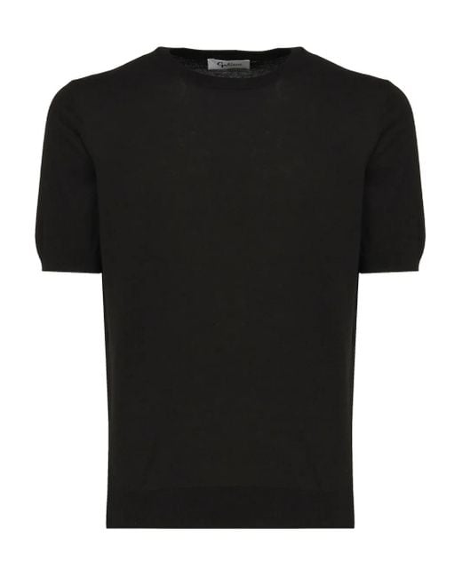 Camiseta de algodón Galiana de hombre de color Black
