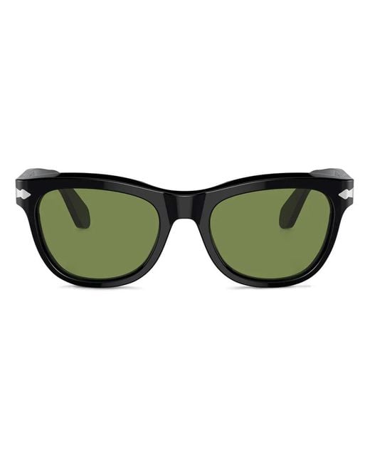 Persol Green Geometric-Frame Sunglasses