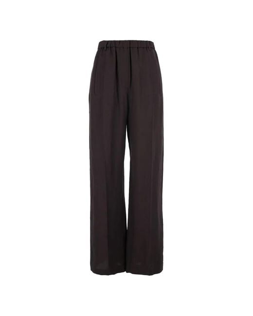 Tela Black Elasticated-Waistband Trousers
