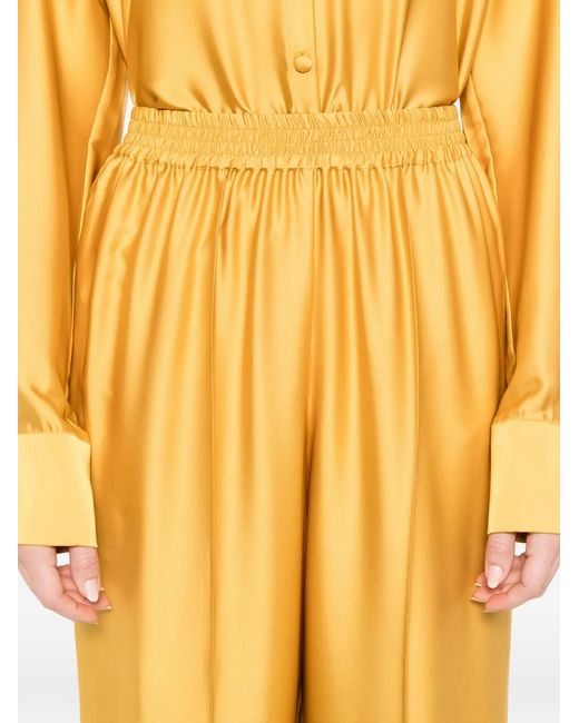 Silkylicious Yellow Silk Pyjama Set