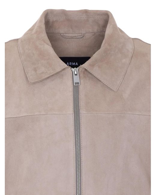 Arma Pink Hardin Zip-Up Bomber Jacket for men