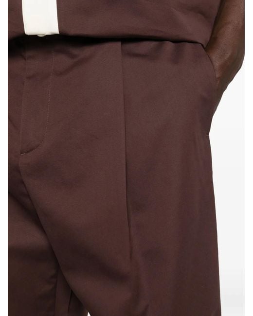 Jil Sander Plooibroek in het Brown voor heren