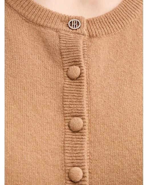 Fracomina Black Buttoned Wool Knitwear