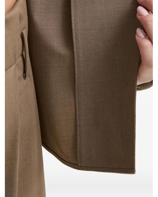 Isabelle Blanche Blazer Met Knoopmanchetten in het Brown