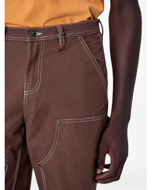 Vans Brown X Julian Klincewicz Contrast-Stitch Trousers for men