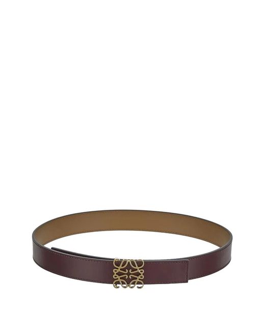 Loewe White Reversible Anagram Buckled Belt