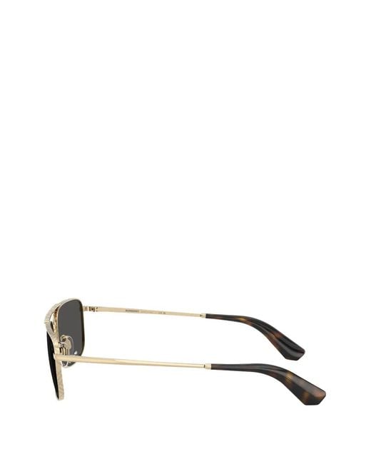 Burberry Gray Pilot-Frame Sunglasses