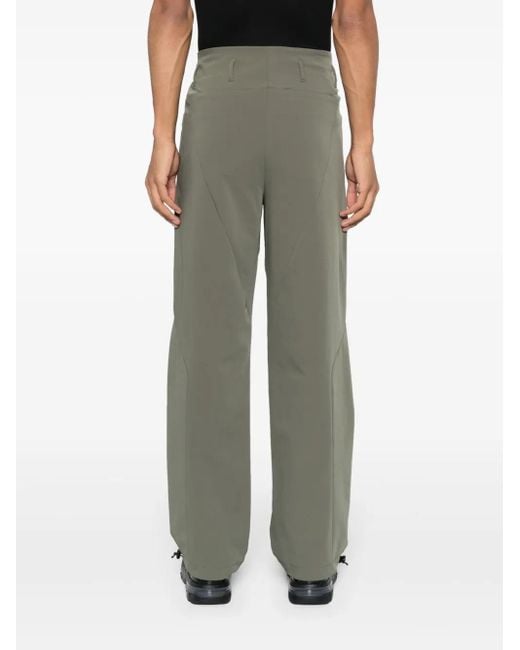 _J.L - A.L_ Gray Dart Straight-Leg Trousers for men