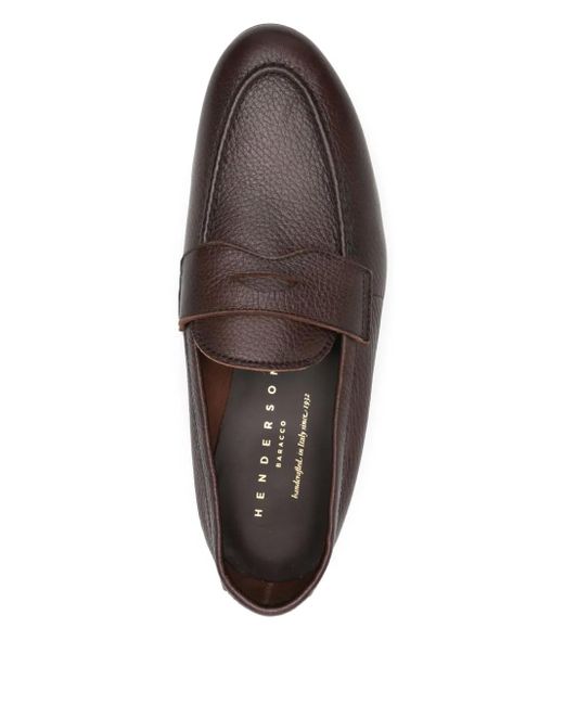 Henderson Brown Leather Loafers for men
