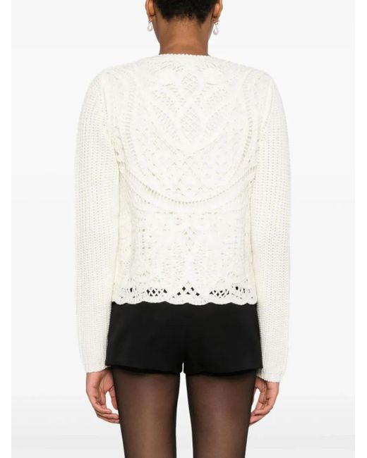 Twinset オープンニット カーディガン White