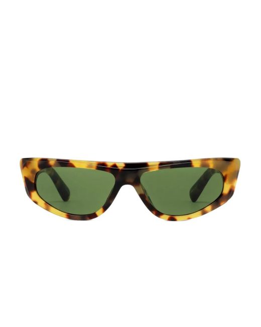 Jacquemus Green Casco Tortoiseshell Geometric Sunglasses
