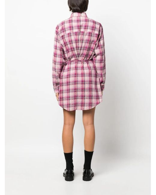 Isabel Marant チェック シャツドレス Pink