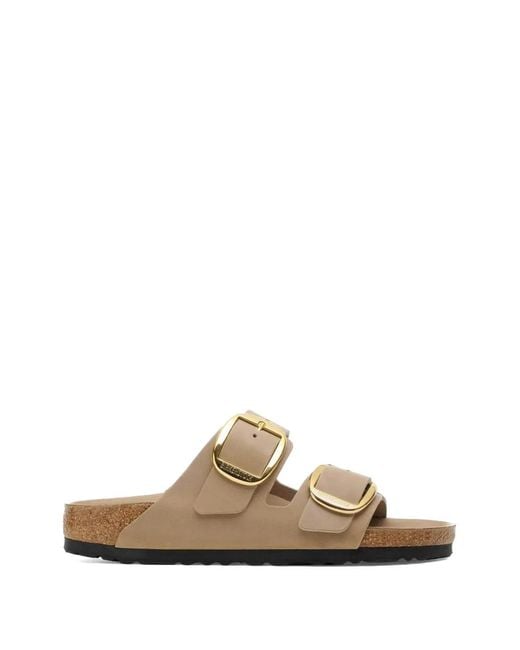 Birkenstock White Arizona Big Buckle Sandals