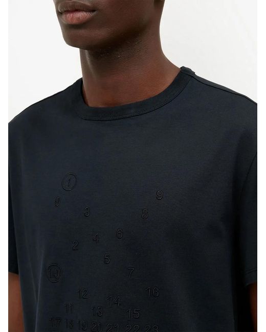 Maison Margiela Black T-shirt With Embroidery for men