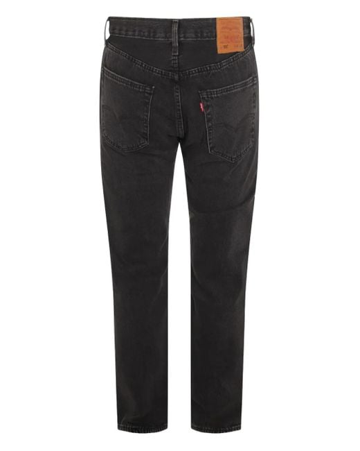 Levi's Black Logo-Patch Jeans for men