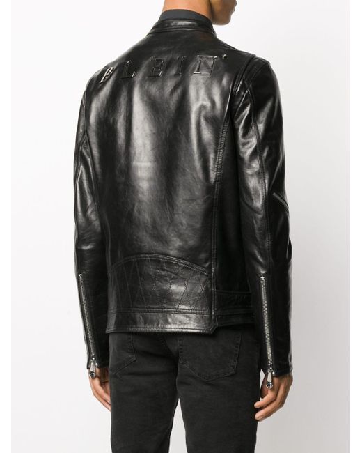 philipp plein lederjacke herren