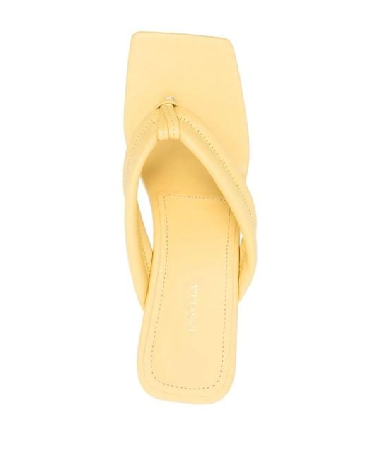 Le Silla Metallic Aiko Square Toe Sandals