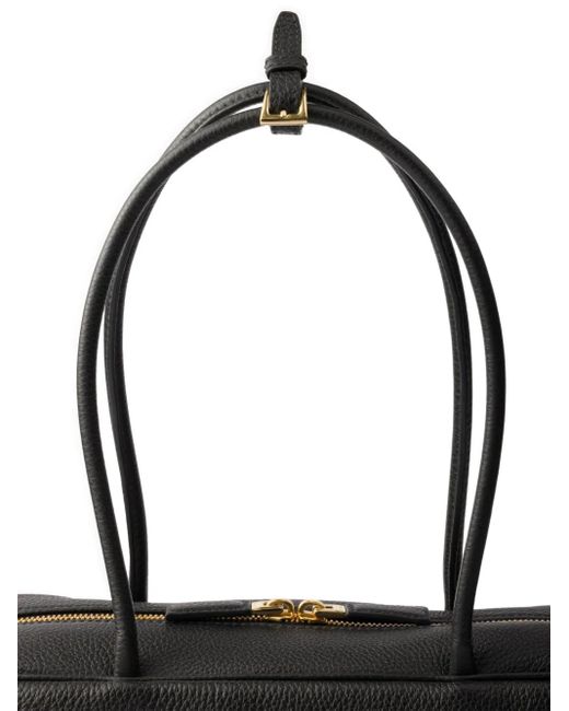 Prada Black Large Leather Tote Bag