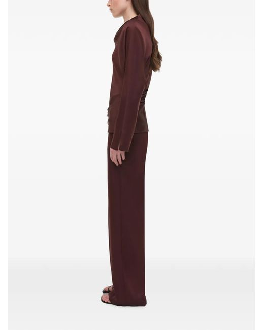 Jonathan Simkhai Purple Kyra High-Waisted Trousers