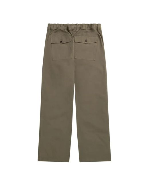 Norse Projects Green Button Patch Trousers for men