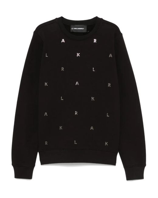 Karl Lagerfeld ロゴ スウェットシャツ Black