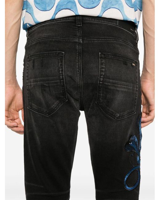 Amiri Blue Poison Archival Skinny Jeans in Black for Men Lyst UK