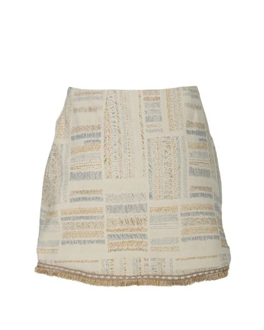 Devon Windsor Natural Moe Mini Skirt