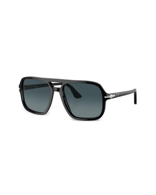 Persol Blue Pilot-Frame Sunglasses for men