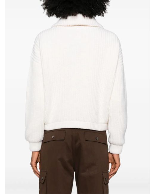 Cárdigan con cremallera Herno de color White