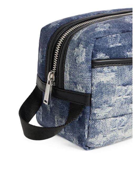 DSquared² D2 Monogram Kosmetiktasche in Blue für Herren