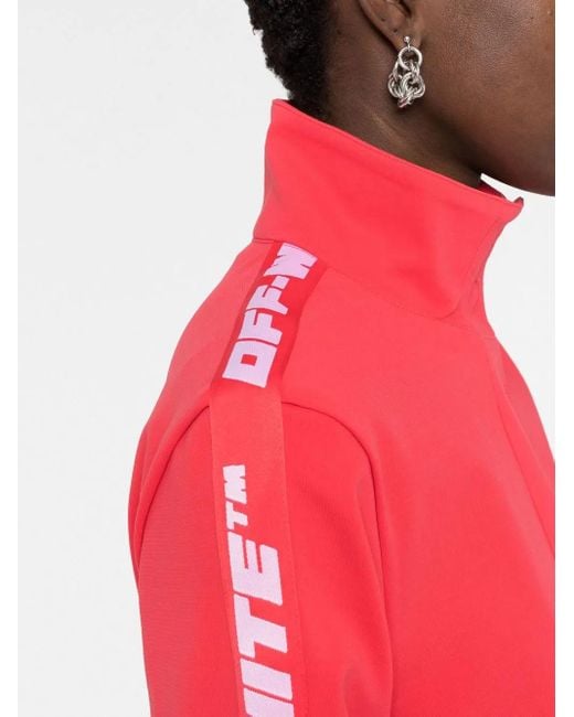 Off-White c/o Virgil Abloh Pink Logo Strap Lightweight Jacket