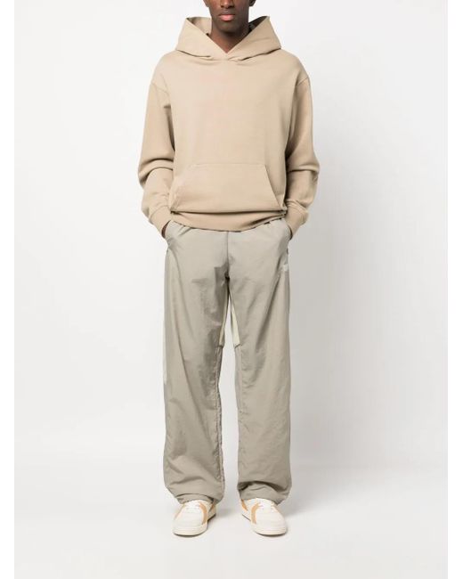 Reebok White Elasticated-Waist Ripstop Track Pants for men