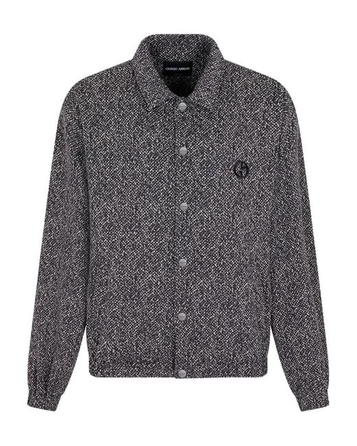 Giorgio Armani Gray Single-Breasted Coat for men
