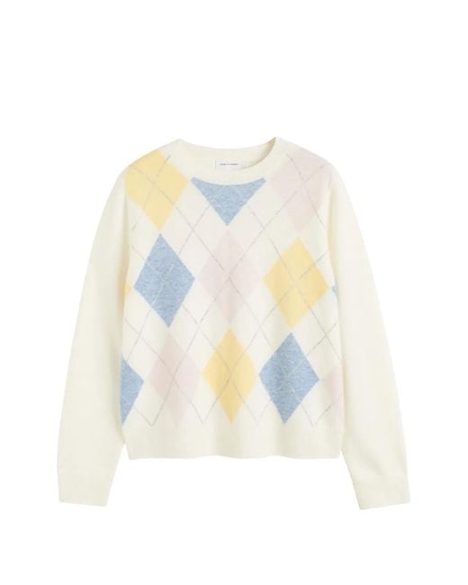 Pull À Losanges Chinti & Parker en coloris White