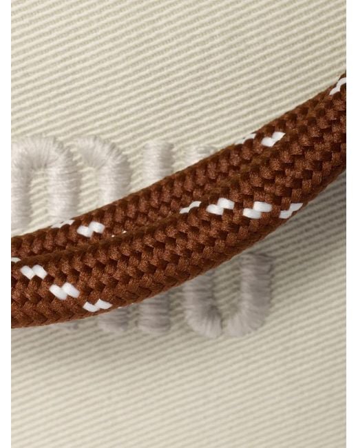 Trousse Make Up Gabardine Mini di Miu Miu in Natural