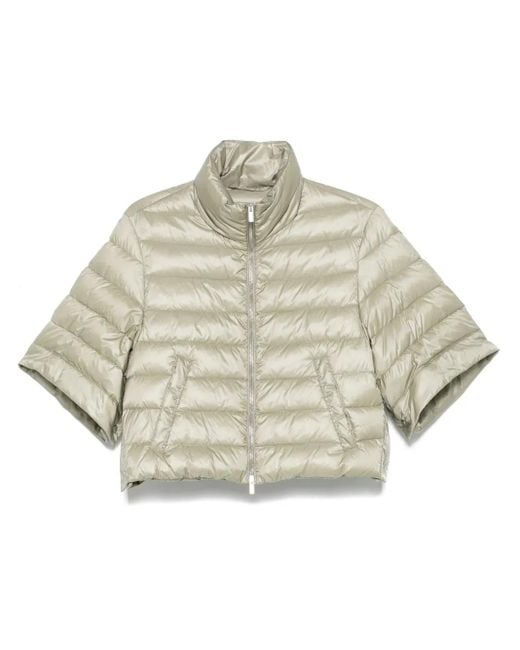 Piumino Con Zip di Peserico in Natural